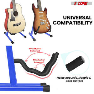 Soporte de guitarra de 5 núcleos con brazo de espuma suave y goma antideslizante para guitarra acústica, eléctrica, bajo y ukelele - Product Image 6