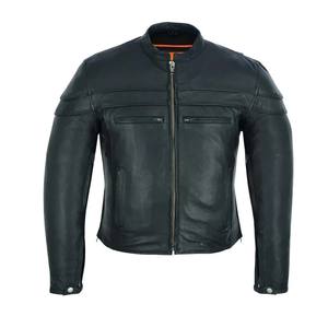 Chaqueta de piel de cordero personalizada de calidad superior para hombre, chaqueta de cuero informal para adultos - Product Image 3
