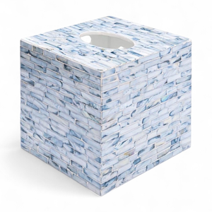 Elegante Caja para Pañuelos de Nácar, Incrustaciones de Concha Naturales Hechas a Mano, Decoración Ecológica para el Hogar - Product Image 2