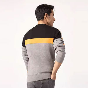 Dernier modèle de sweat-shirt pour hommes au tarif de gros basique en coton mélangé de haute qualité couleur personnalisée sweat-shirt décontracté pour hommes - Product Image 2