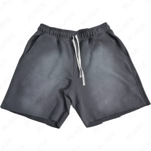 2025 Vintage Summer Acid Wash <b>Shorts</b> for Men 100% Cotton French Terry <b>Quick</b> <b>Dry</b> Breathable Casual Mid Eco-Friendly Pattern - Product Image 5