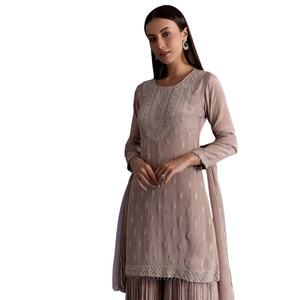 Abito Palazzo verde Lime con collana ricamata elegante vestito da festa per donna e damigelle - Product Image 4