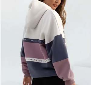 Sudadera con capucha de manga larga de algodón puro para mujer, Tops cortos cómodos de estilo diario con ajuste relajado y logotipo frontal para el invierno - Product Image 2