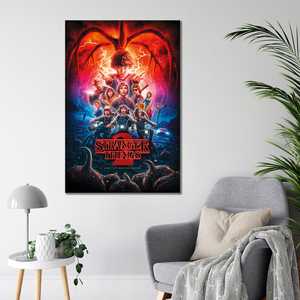 Affiche murale en toile style moderne Stranger Things Saison 2 Collage - Product Image 3