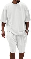 Ensemble t-shirt et short d'été pour hommes 2 pièces t-shirts à col ras du cou ensemble de shorts décontractés M-3XL ensembles de t-shirts baggy sérigraphiés