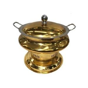 Plato de frotamiento de metal moderno y elegante para banquetes, fiestas y eventos domésticos que proporcionan una solución elegante para servir alimentos - Product Image 4