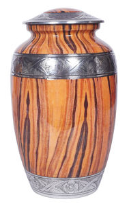 Finition naturelle, bois, aluminium brillant, qualité durable, urne légère urne funéraire classique de style américain - Product Image 6