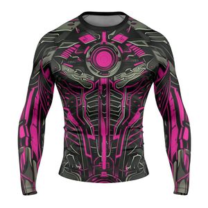 Soft fabric <b>bjj</b> <b>rashguard</b> lightweight stretch compression custom logo mma grappling training top - Product Image 5