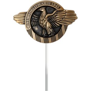 Plaque commémorative en aluminium pour vétérans de la Seconde Guerre mondiale, 12x18 pouces, drapeau américain, marqueur de tombe, 1200g, USA TOP FLAGS INC, pour les cadeaux du Memorial Day et l'utilisation en cimetière - Product Image 3