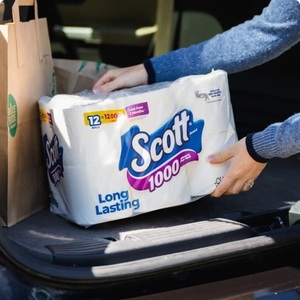 Papier toilette Scott 12 rouleaux 1000 feuilles par rouleau Solide Doux Meilleur prix en stock Livraison rapide Achetez maintenant - Product Image 1