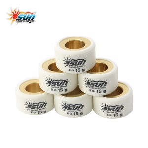 SUN Racing New 20x12-15G Brass CVT Roller Weights White Yamaha MIO125 / NMAX155 / AEROX155 <b>Scooter</b> Transmission Upgrade <b>Parts</b> - Product Image 5