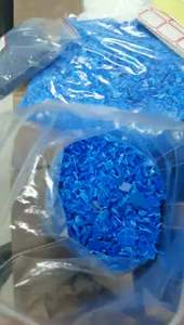 Fibres de film recyclé HDPE bleu de qualité tambour pour la vente - Product Image 2