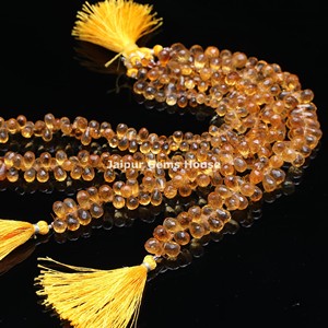 Nouvelle tendance Citrine à facettes larme en vrac pierres précieuses Briolette jaune à la mode pierre perles bijoux en gros pour Nelsace - Product Image 4
