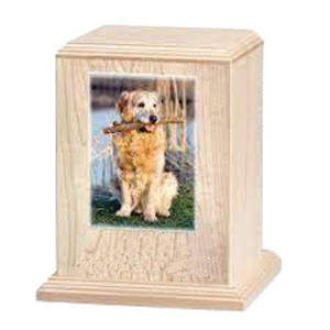 Caja de urna de madera de nuevo diseño de estilo americano moderno para cenizas de mascotas de gato y perro Urnas funerarias de cremación de madera con nuevo diseño - Product Image 1