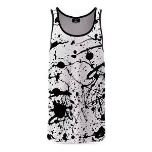 เสื้อกล้ามออกกำลังกายผู้ชาย เสื้อยืดออกกำลังกาย เสื้อฟิตเนส เสื้อเพาะกาย ระบายอากาศ แห้งเร็ว ผ้าโพลีเอสเตอร์/คอตตอน สำหรับการฝึกซ้อม - Product Image 4