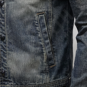 Veste en jean pour homme de haute qualité, nouvelle mode 2025, vêtement d'extérieur durable, style formel, processus de revêtement pour la collection d'hiver - Product Image 5