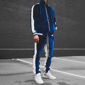 Ensemble de jogging et survêtement en velours vert pour homme – Nouveauté - Product Image 5