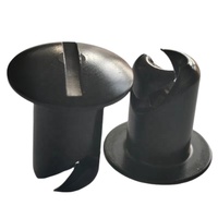 Boutons Dzus en alliage noir de 5/16 x 0,500 pouces, à quart de tour, pour pièces de voiture de course