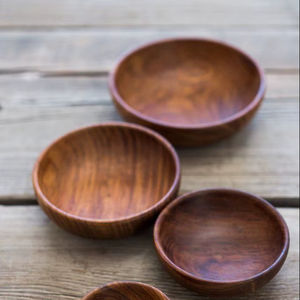 THAT CRAFTED WOODEN BOWLS FOR FRUTS BOWL Set with Enamel Coated <b>Print</b> for Restaurant and Hotel Decorative Bowls <b>Japanese</b> - Product Image 1