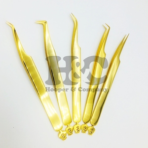 ใหม่แหนบต่อขนตาพลาสม่าสีทองแบบยั่งยืนแหนบเงินกระเป๋าแหนบดีไซน์ขนมิงค์โลโก้สแตนเลส - Product Image 6