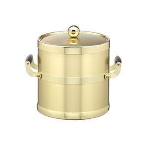 Cubo de hielo de latón de primera calidad hecho a mano con acabado antiguo para fiestas de bar en casa y bodas con un elegante diseño vintage - Product Image 3