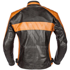 Blouson en cuir décontracté pour moto d'hiver pour hommes, coupe confortable, respirant et imperméable, vêtement de course automobile - Product Image 2