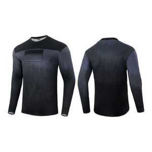 Haute qualité Polyester vtt maillot respirant évacuation de l'humidité activités de plein air vêtements de sport longue prix usine nom de l'équipe de course - Product Image 2