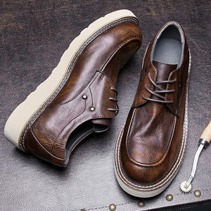 Zapatos Oxford de cuero formales y elegantes para hombre, con punta en pico, sin cordones, para oficina, carrera, vestir y ocasiones formales. - Product Image 2