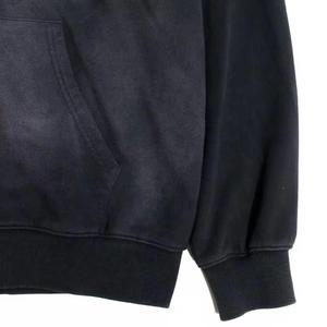 Sudadera con Capucha Personalizada con Cierre, Estilo Desgastado y Decolorado, Sudadera con Capucha Extra Grande para Hombre, Estilo Urbano, Lavado Ácido, Sudadera con Capucha Desgastada para Hombre - Product Image 4