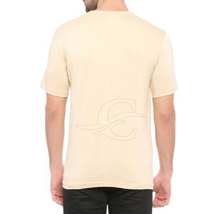 T-shirt en coton pour hommes de qualité supérieure 220g Tissu tricoté de haute qualité avec logo personnalisé et motif solide - Product Image 4