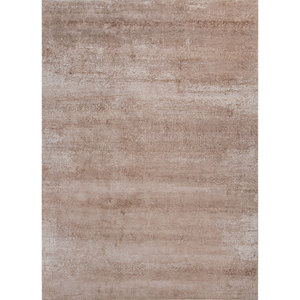 Alfombra Kavi Ivory de Lana y Seda de Bambú Anudada a Mano, Colección Afterglow, Abstracta, 10 mm, Rectangular, Hecha a Mano, para el Hogar, Pasillo, Eskm-01 - Product Image 1