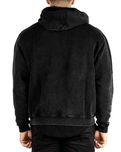 Sudaderas con capucha y sudaderas para hombre personalizadas 100% algodón básico pulóver pantalla impresa sudaderas con capucha sueltas de gran tamaño lavado con ácido sudaderas con capucha para hombre - Product Image 4