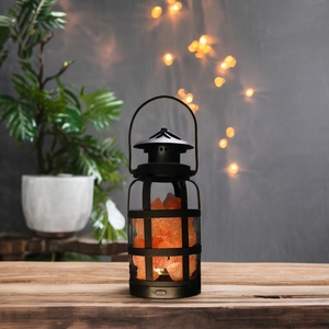 Himalaya Hồng đá muối đèn 5 <span class=keywords><strong>Led</strong></span> bóng đèn USB cáp điện kim loại giỏ xử lý khắc tình yêu ánh sáng ban đêm trang trí USB Muối đèn - Product Image 6