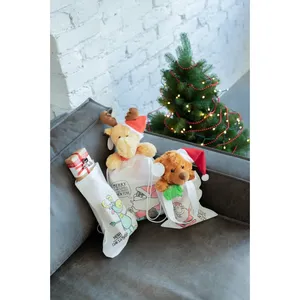 Chaussettes de Noël personnalisées à colorier avec des gadgets pour une décoration de fêtes sur mesure - Product Image 3