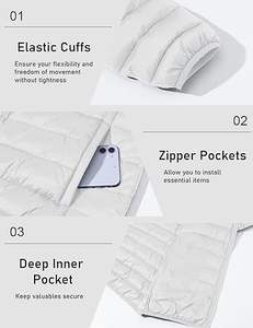 2025 OEM chaud imperméable léger isolé vêtements d'extérieur d'hiver mode Streetwear fournisseur - Product Image 5