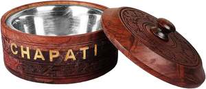 Boîte à chapati en bois pour les fêtes, forme ronde, 100% bonne qualité, fabriquée à la main, meilleur produit, boîte à chapati en bois, meilleur prix - Product Image 6