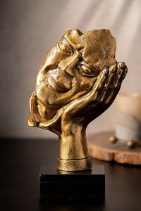 งานประติมากรรมทองเหลืองและโลหะทำมือ ชิ้นงานศิลปะตกแต่งบ้าน - Product Image 6