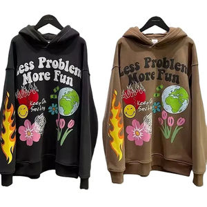 Meilleur vêtement décontracté unisexe impression bouffante 3D sweat à capuche avec logo coupe surdimensionnée poids lourd XS polaire sweat à capuche impression en mousse unisexe - Product Image 3