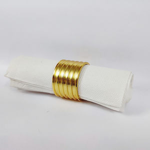 แหวนผ้าเช็ดปากรูปกวางเรนเดียร์ชุบทองสำหรับตกแต่งโต๊ะที่วางแหวนโลหะพร้อมขัดสำหรับโรงแรมกำหนดขนาดได้เอง - Product Image 2