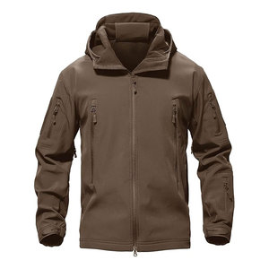 Chaqueta Softshell de alta calidad con logotipo personalizado de buena calidad, prendas de vestir exteriores de otoño, capucha a prueba de viento, chaqueta Softshell de moda - Product Image 1
