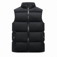 2025 nouveau Design manteau veste en gros personnalisé vers le bas gilet bouffant gilet avec Logo vers le bas bouffant demi manches hommes bouffants gilets