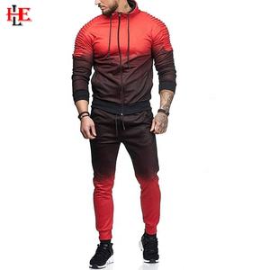 Custom Logo Men's Solid Color Fleece Tracksuits Winter Jogging Hooded Sweatsuit Set with Track Suits Name - Product Image 1