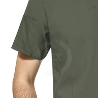 Nouvel arrivage de costumes de gommage d'hôpital de couleur unie pour hommes uniformes d'hôpital légers à faible quantité minimale de commande pour les travailleurs de la santé