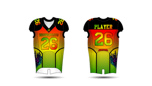 Nueva llegada duradera camiseta de fútbol para niños personalizada sublimación completa uniformes de fútbol americano - Product Image 4