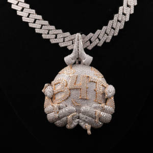 B4T เพชรโมอิสแบบปรับแต่งได้สร้อยคอฮิปฮอปประดับเพชร925สเตอลิงเงินแท้จี้ฮิปฮอปสั่งทำได้ - Product Image 2