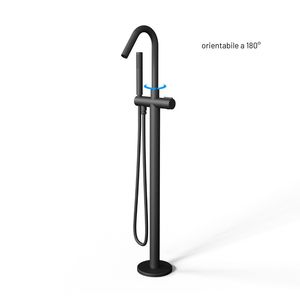 Lot de 1 mitigeur de baignoire autoportant au sol finition noire mate Dublin Robinets de bain et douche - Product Image 3