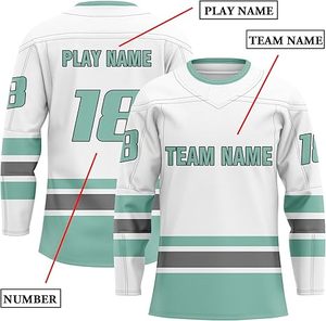 2025 ensemble de maillots de Hockey sur glace sublimé personnalisé attirail sergé cousu Pro Teamwear Service OEM commandes en gros fournisseur - Product Image 3