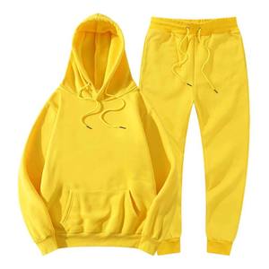 OEM Haute Qualité Lourd 100% Coton 2 Pièces Crop Top Sweat à Capuche Femme Pantalon de Survêtement Surdimensionné Et Sweats à Capuche pour Femmes Ensemble Survêtements - Product Image 1