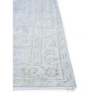 Tapis en laine vintage 9x12 gris et noir, noué à la main, motif médaillon, pour la maison et la voiture, décorations de salon - Product Image 4