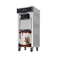 Machine à glace molle en acier inoxydable et cuivre 1200W, en stock aux États-Unis, vente chaude, pour l'ÉU/Arabie Saoudite/Émirats arabes unis